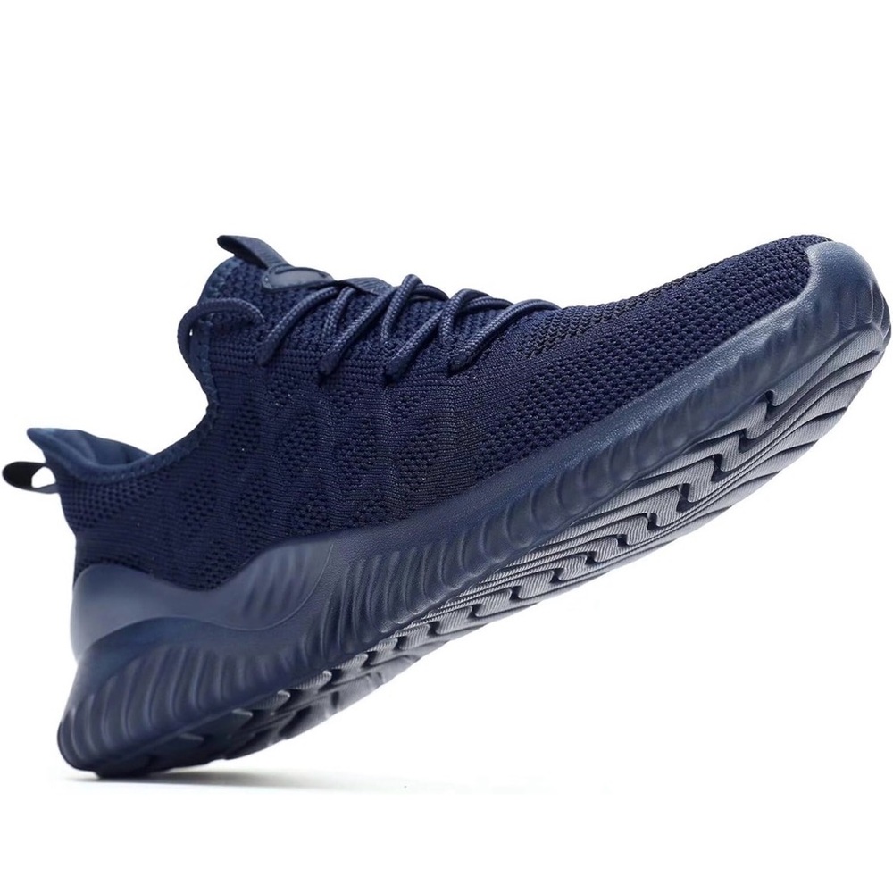 Men’s Navy Knit Athletic Sneakers NEW!! - Picture 3 of 5